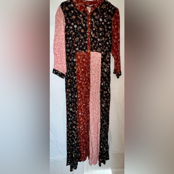 Zara Dresses & Skirts - Zara Patchwork Printed Maxi Dress L. 54 in. Pit to Pit 16.75 in
